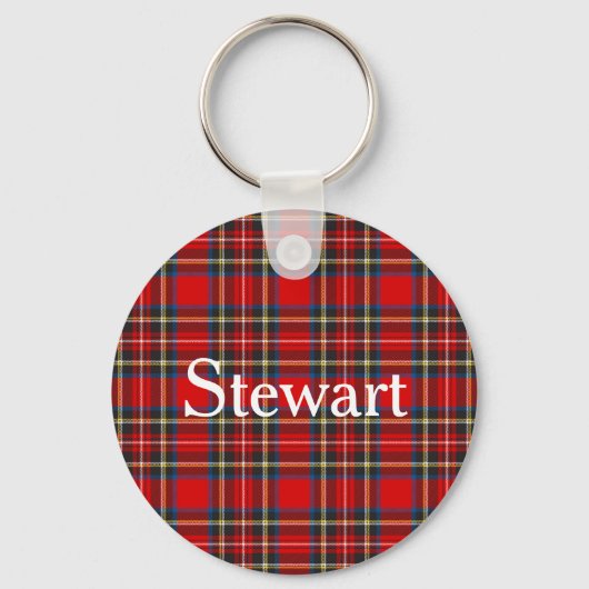 Royal Stewart Tartan Pset Scottish Pattern Sleutelhanger (Voorkant)