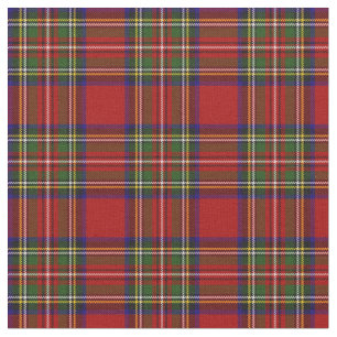 Royal Stewart Tartan Pset Scottish Pattern Stof