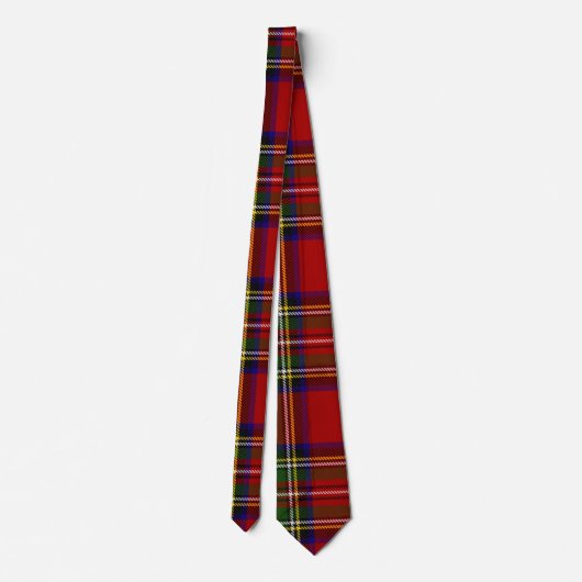 Royal Stewart Tartan Pset Scottish Pattern Stropdas (Achterkant)