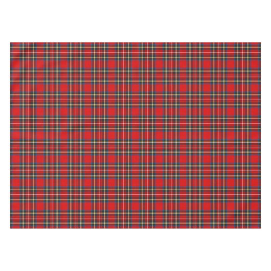 Royal Stewart Tartan Pset Scottish Pattern Tafelkleed (Voorkant (Horizontaal))
