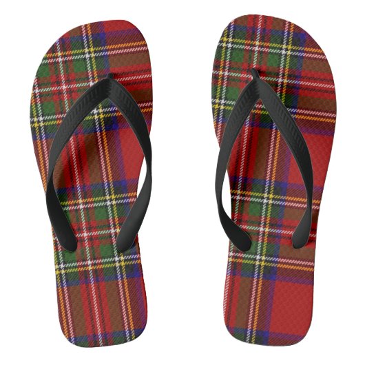 Royal Stewart Tartan Pset Scottish Pattern Teenslippers (Voetbed)
