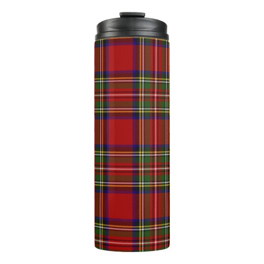 Royal Stewart Tartan Pset Scottish Pattern Thermosbeker (Voorkant)
