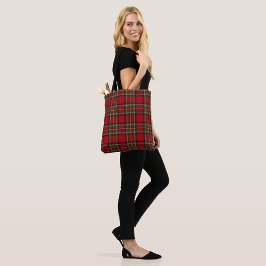 Royal Stewart Tartan Pset Scottish Pattern Tote Bag (Op model)