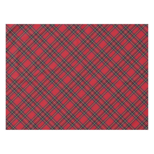 Royal Stewart Tartan Pset Table Cloth Tafelkleed (Voorkant (Horizontaal))