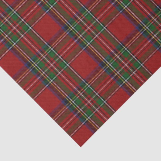 Royal Stewart Tartan Pset Tissue Paper Tissuepapier (Detail)