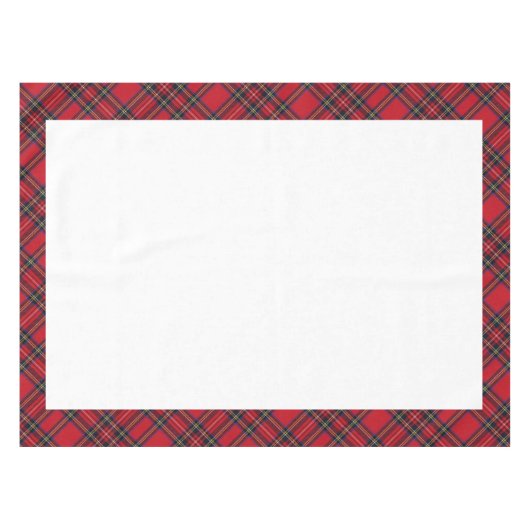 Royal Stewart Tartan Pset Trim Table Cloth Tafelkleed (Voorkant (Horizontaal))