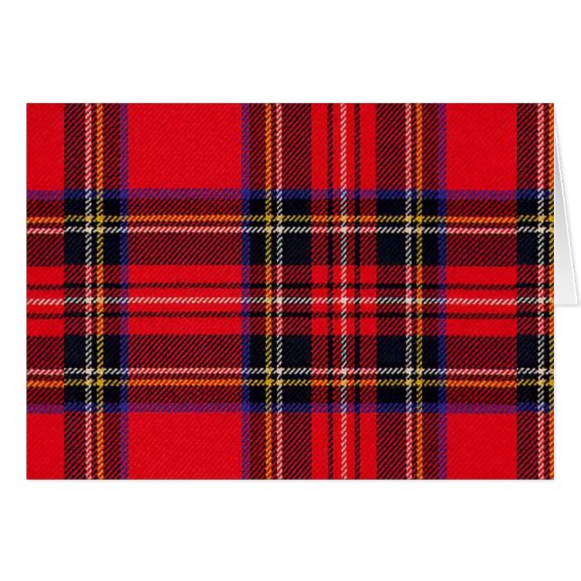 Royal Stewart tartan red black plaid (Voorkant Horizontaal)