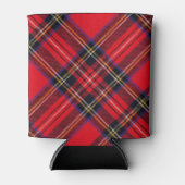 Royal Stewart tartan red black plaid Blikjeskoeler (Voorkant)