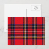 Royal Stewart tartan red black plaid Briefkaart (Voorkant / Achterkant)