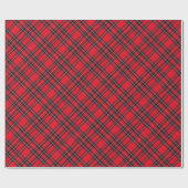 Royal Stewart tartan red black plaid Cadeaupapier (Vlak)