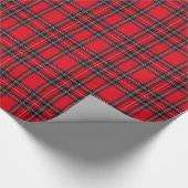 Royal Stewart tartan red black plaid Cadeaupapier (Hoek)