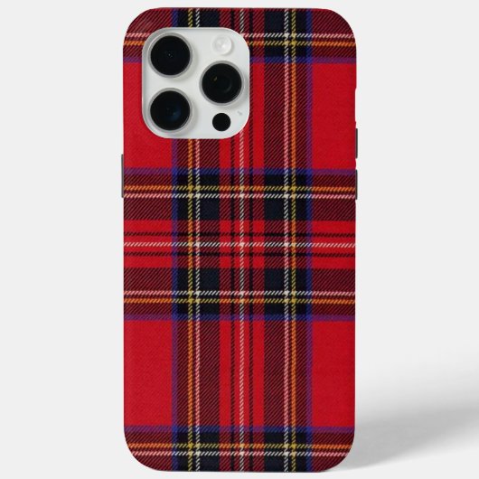 Royal Stewart tartan red black plaid Case-Mate iPhone Case (Achterkant)