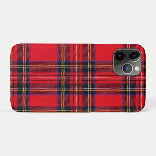 Royal Stewart tartan red black plaid Case-Mate iPhone Case (Achterkant (horizontaal))