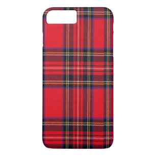 Royal Stewart tartan red black plaid iPhone 8/7 Plus Hoesje