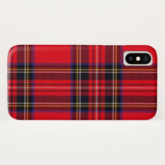 Royal Stewart tartan red black plaid Case-Mate iPhone Case (Achterkant (horizontaal))