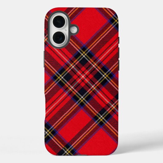 Royal Stewart tartan red black plaid Case-Mate iPhone Case (Achterkant)