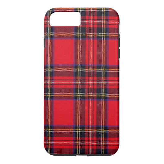 Royal Stewart tartan red black plaid Case-Mate iPhone Case (Achterkant)