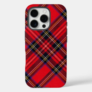 Royal Stewart tartan red black plaid iPhone 16 Pro Hoesje