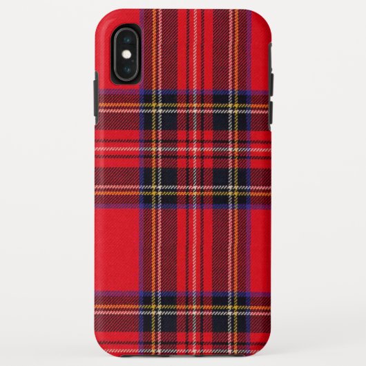 Royal Stewart tartan red black plaid Case-Mate iPhone Case (Achterkant)
