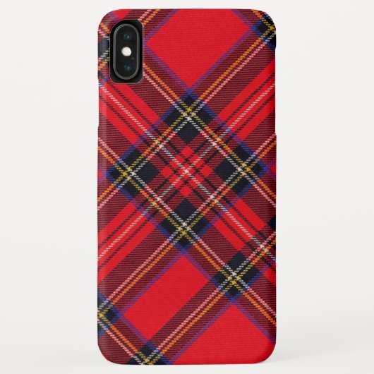 Royal Stewart tartan red black plaid Case-Mate iPhone Case (Achterkant)