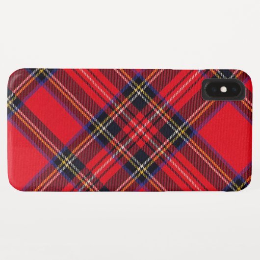 Royal Stewart tartan red black plaid Case-Mate iPhone Case (Achterkant (horizontaal))