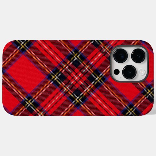 Royal Stewart tartan red black plaid Case-Mate iPhone Case (Achterkant (horizontaal))