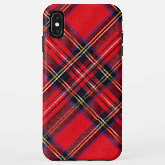 Royal Stewart tartan red black plaid Case-Mate iPhone Case (Achterkant)