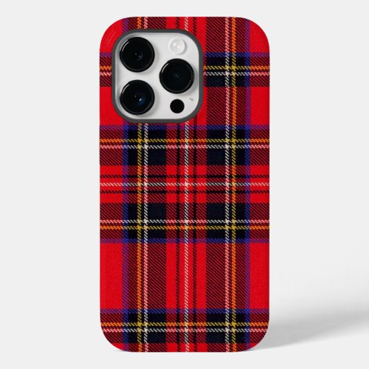 Royal Stewart tartan red black plaid Case-Mate iPhone Case (Achterkant)