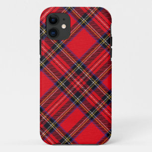 Royal Stewart tartan red black plaid iPhone 11 Hoesje