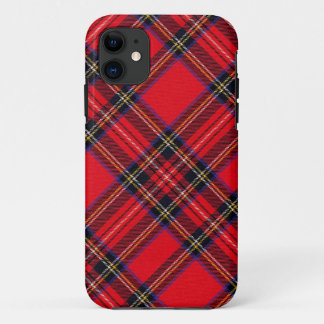 Royal Stewart tartan red black plaid iPhone 11 Hoesje