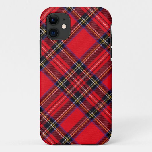 Royal Stewart tartan red black plaid Case-Mate iPhone Case (Achterkant)