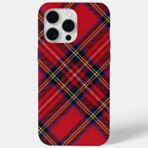 Royal Stewart tartan red black plaid iPhone 15 Pro Max Hoesje