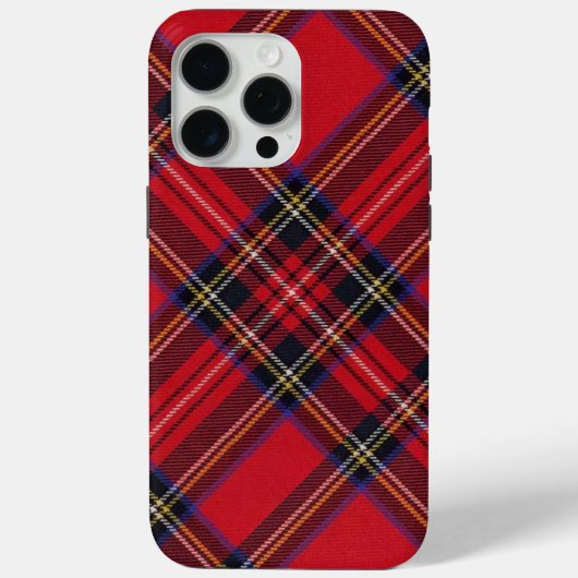Royal Stewart tartan red black plaid Case-Mate iPhone Case (Achterkant)