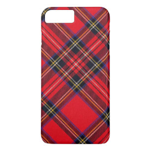 Royal Stewart tartan red black plaid iPhone 8/7 Plus Hoesje