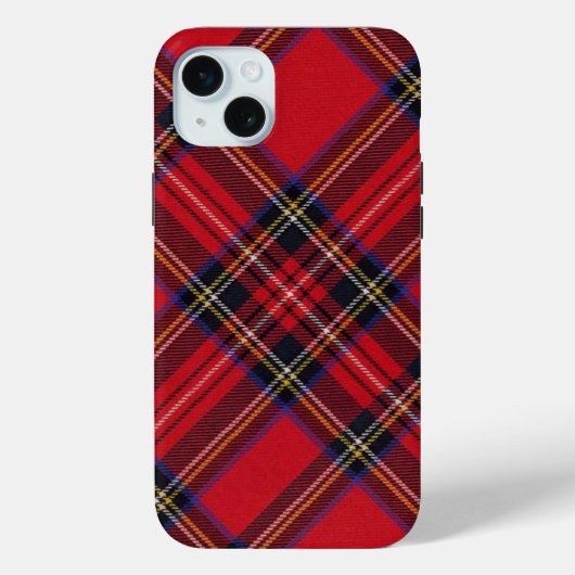 Royal Stewart tartan red black plaid Case-Mate iPhone Case (Achterkant)