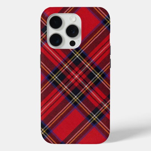 Royal Stewart tartan red black plaid Case-Mate iPhone Case (Achterkant)