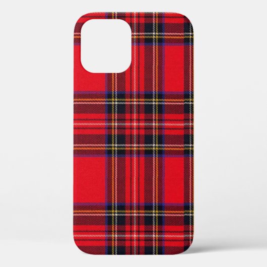 Royal Stewart tartan red black plaid Case-Mate iPhone Case (Achterkant)