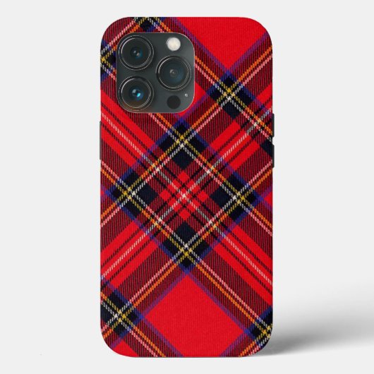 Royal Stewart tartan red black plaid Case-Mate iPhone Case (Achterkant)
