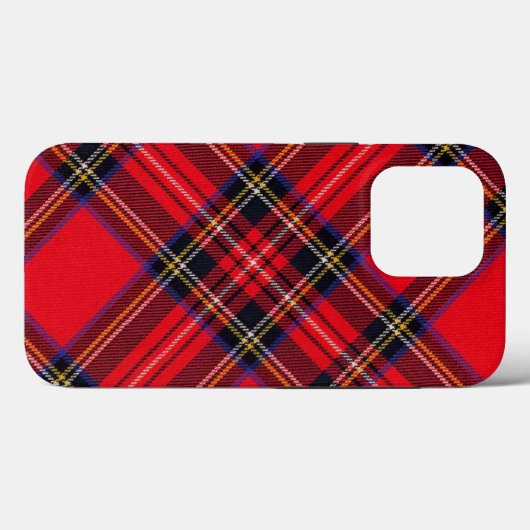 Royal Stewart tartan red black plaid Case-Mate iPhone Case (Achterkant (horizontaal))