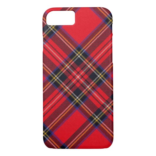 Royal Stewart tartan red black plaid Case-Mate iPhone Case (Achterkant)