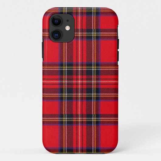 Royal Stewart tartan red black plaid Case-Mate iPhone Case (Achterkant)