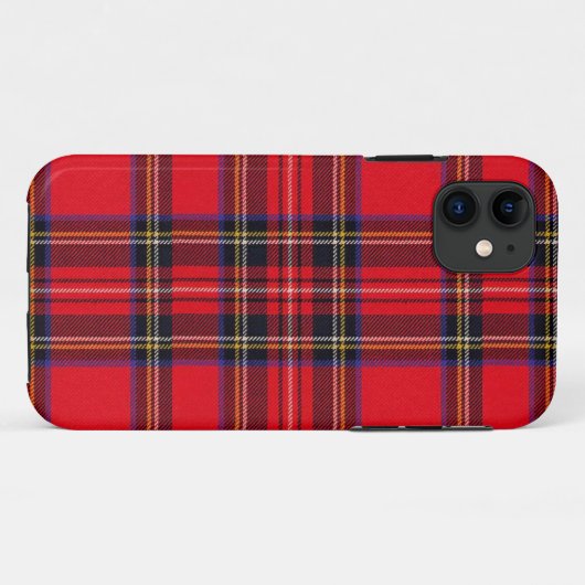 Royal Stewart tartan red black plaid Case-Mate iPhone Case (Achterkant (horizontaal))
