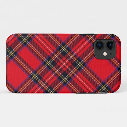 Royal Stewart tartan red black plaid Case-Mate iPhone Case (Achterkant (horizontaal))