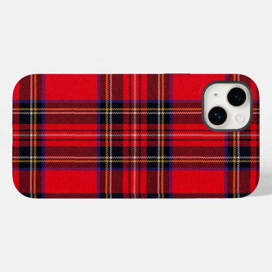 Royal Stewart tartan red black plaid Case-Mate iPhone Case (Achterkant (horizontaal))