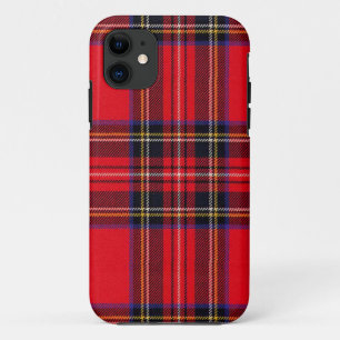 Royal Stewart tartan red black plaid iPhone 11 Hoesje