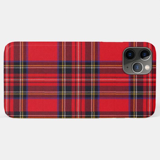 Royal Stewart tartan red black plaid Case-Mate iPhone Case (Achterkant (horizontaal))