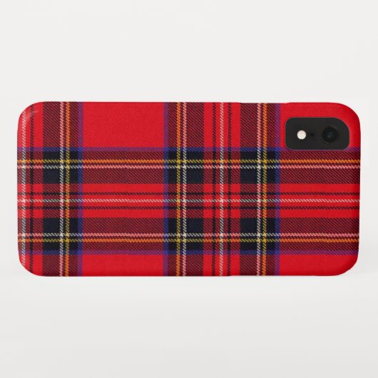 Royal Stewart tartan red black plaid Case-Mate iPhone Case (Achterkant (horizontaal))