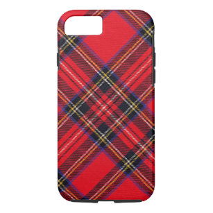 Royal Stewart tartan red black plaid iPhone 8/7 Hoesje
