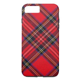 Royal Stewart tartan red black plaid iPhone 8/7 Plus Hoesje