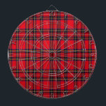 Royal Stewart tartan red black plaid Dartbord<br><div class="desc">Royal Stewart clan tartan red black plaid</div>
